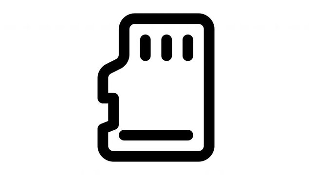 micro animated Line Icons Premium 4K, Modern Minimal Outline Motion Graphics Collection