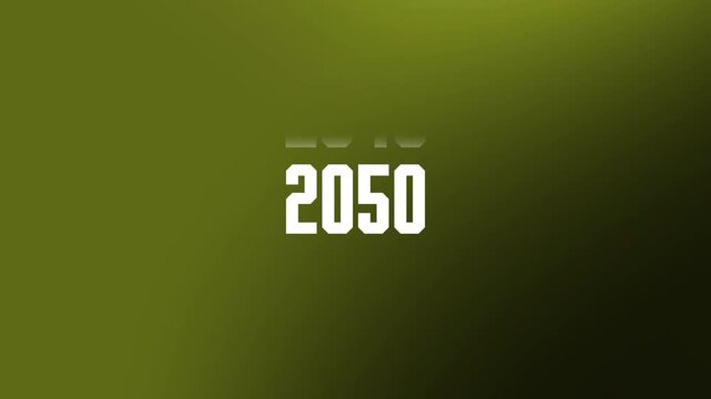 2030 to 2050  Timeline Scrolling Year Counter Animation for Future Forecasts, Digital Progress, and Era Transitions