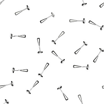 pattern percussion reflex hammer cartoon. diagnostic medical, tool examination, healthcare instrument percussion reflex hammer sign vector