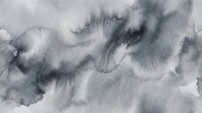 Monochrome watercolor wash abstract gray textures for artistic backgrounds and design elements