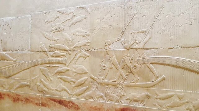 Mastaba of Kagemni, one of the noble tombs at Saqqara.