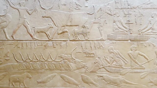 Mastaba of Kagemni, one of the noble tombs at Saqqara.