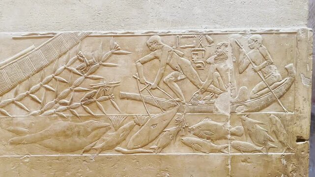 Mastaba of Kagemni, one of the noble tombs at Saqqara.