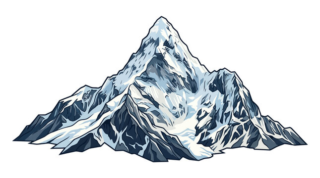 vector illustration of mountain landscape