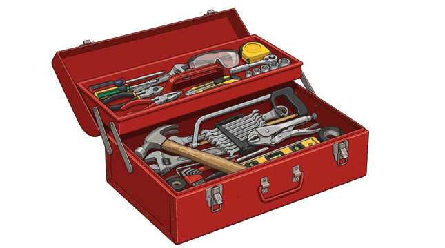 toolbox with tools