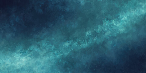 Abstract Blue and Teal Watercolor Painting Texture Background © Silhouette Studio