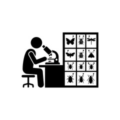 Fototapeta premium Entomology Classification Research Icon