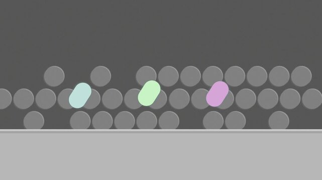 Soft Gray Circles and Pastel Dots Animated Motion Background