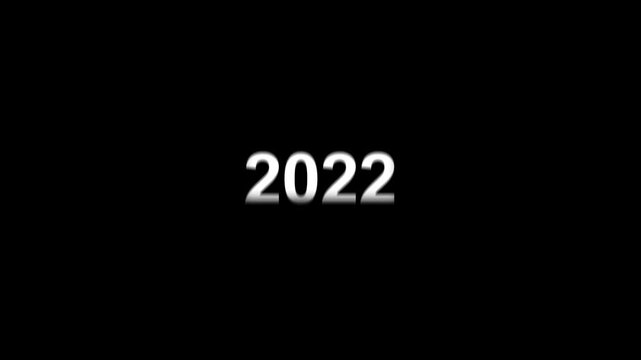 Dynamic scrolling progression timeline animation of 2010 to 2028 years. Scrolling Timeline 2028 Text Animation on Black Background. Vertical Progression from Past.4vedio