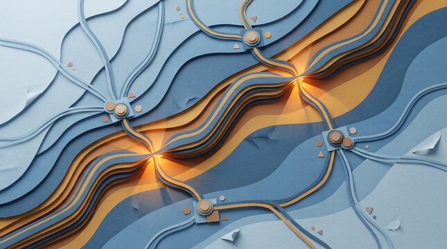 Regional power grid map with fragile transmission bottlenecks
