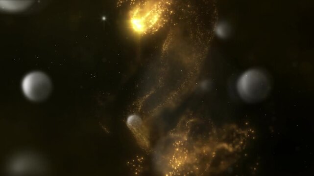 Dark background with subtle floating particles and soft bokeh lights a deep featuring slow motion dust and out of focus glowing light spots abstract glitter dust overlay texture