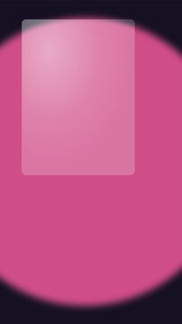 Frosted glass overlay on pink gradient abstract background for modern designs and digital art