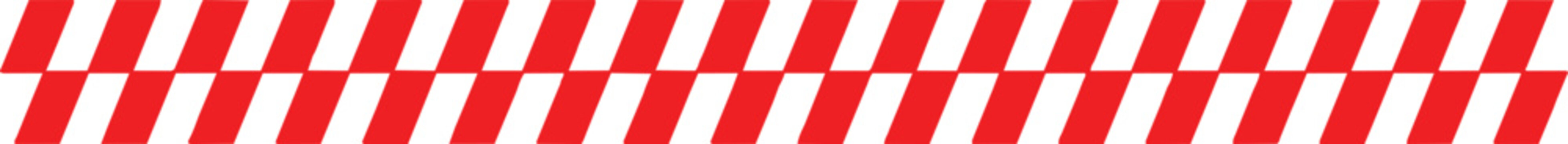 Red and White Warning Stripe Pattern - Caution Tape Diagonal Border