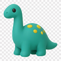 Dinosaur Vector Icon Set   3D icon set   brachiosaurus © Dian