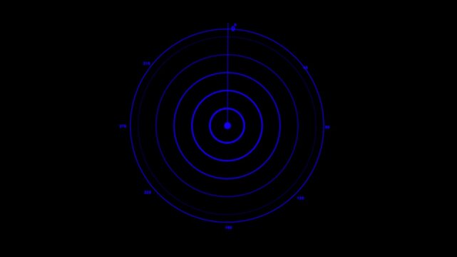 target acquisition hud, boot up animation, sci-fi watch, radar, sonar, futuristic scanner display