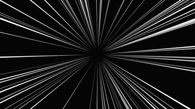 Manga Style Speed Lines Background for Anime Motion Graphics