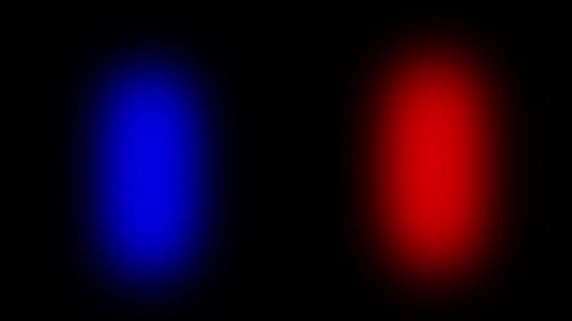 Flashing strobe lights from an emergency vehicle defocused to create a smooth bokeh background. Represents any emergency vehicle, police, fire, or ambulance