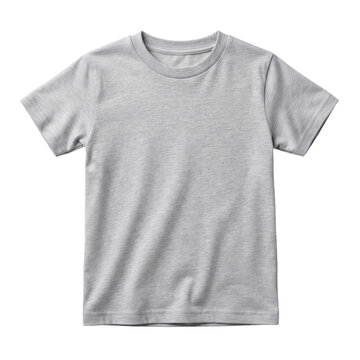 Casual grey short sleeve cotton t-shirt for children and toddlers
