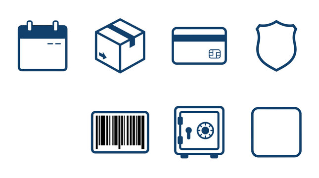 Business and finance icons set flat design