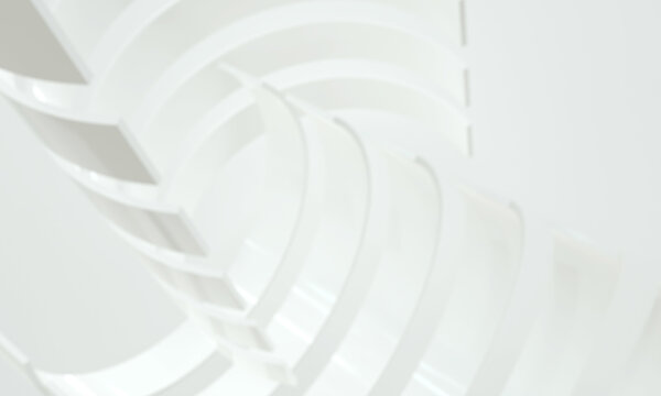 Fond abstrait 3D aux formes spirales et h&eacute;lico&iuml;dales blanches et &eacute;l&eacute;gantes