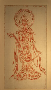 Chinese ink rubbing, Pigments on cloth
