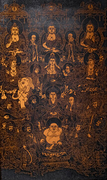 Chinese ink rubbing, Pigments on cloth