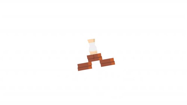 Brick With Human Hand Smash