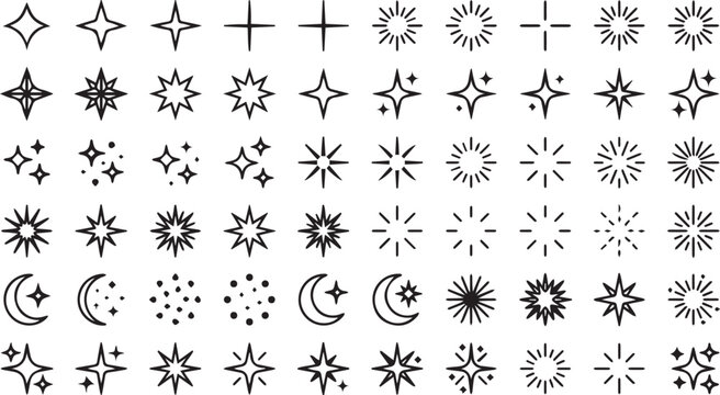 Sparkle twinkle starburst symbol