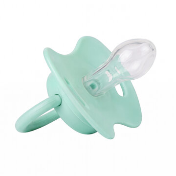 Generic silicone baby pacifier dummy isolated on white.