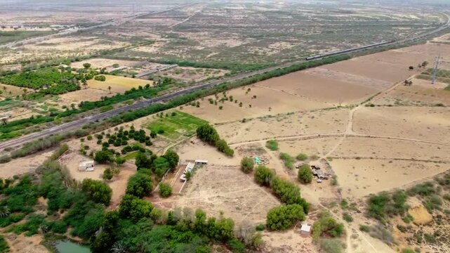 Travel Drone Shot of Chota Noorani Picnic Point and Natural Beauty