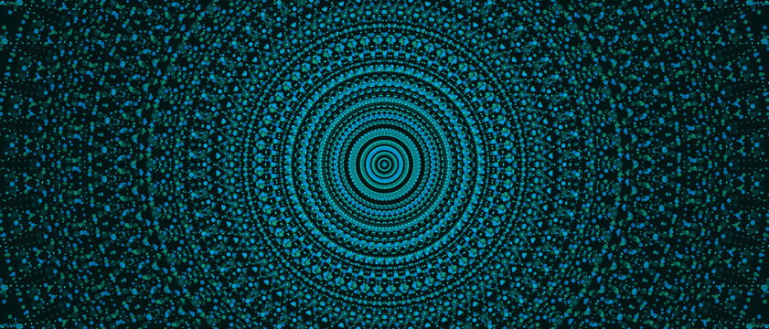 Halftone hurricane vortex abstract geometric pattern vector illustration
