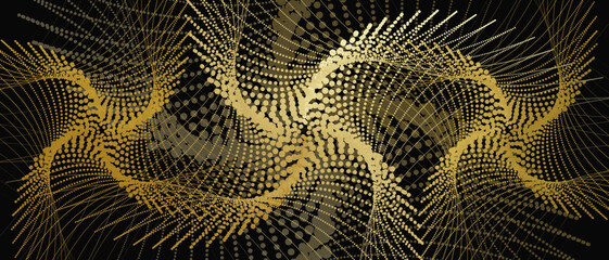 Halftone stardust nebula abstract geometric pattern vector illustration © I'm_coming