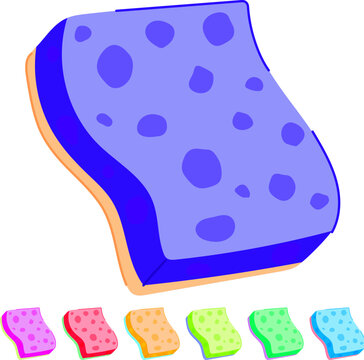 care sponge hygiene cartoon. household sanitary, bath foam, cleaner domestic care sponge hygiene sign vector