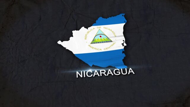 Nicaragua Map Animation 4K