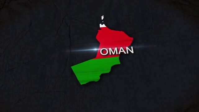 Oman Map Animation 4K