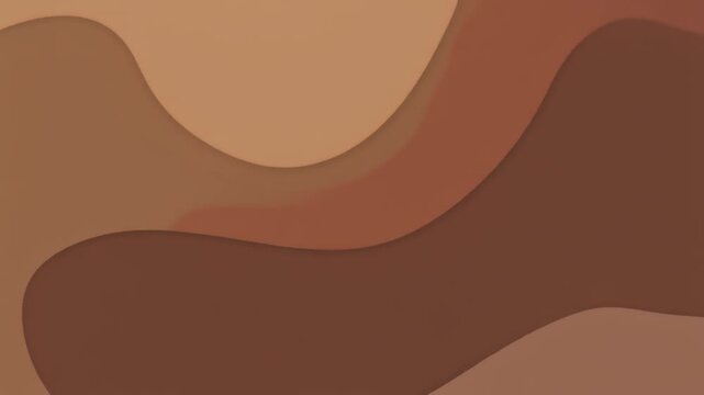 Abstract Brown Desert Wave Background with Golden Sand Curves and Glowing Light Texture Artistic Vector Illustration Wallpaper