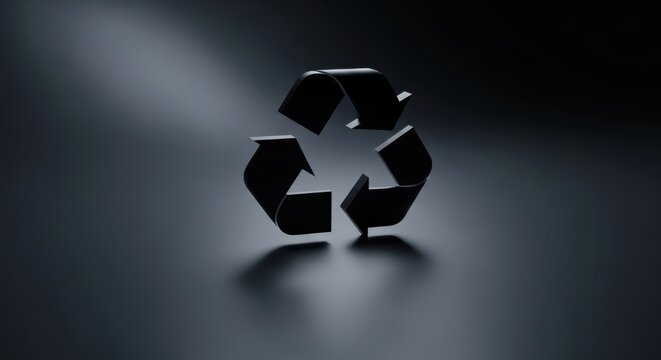 Emblem of Environmental Responsibility A Symbol of Sustainable Practices and Ecological Preservation Against a Moody Dramatic Illumination.