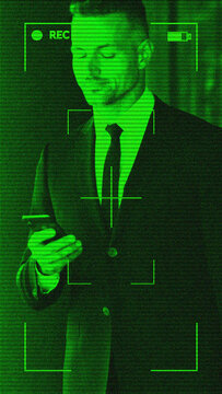 Premium Overlays Night Vision 2 VERTICAL &ndash; Military Camera Effects, Green Tactical HUD Overlays and Surveillance Visual Styles for Cinematic Video Editing	