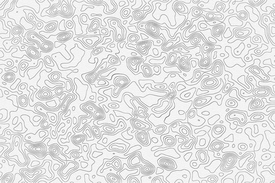 Abstract Topographic Contour Map Lines Texture Background