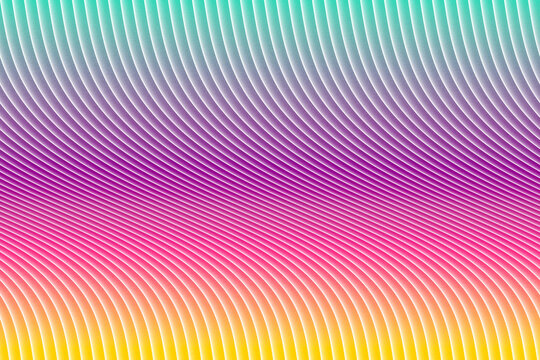 Colorful Wavy Gradient Line Abstract Background