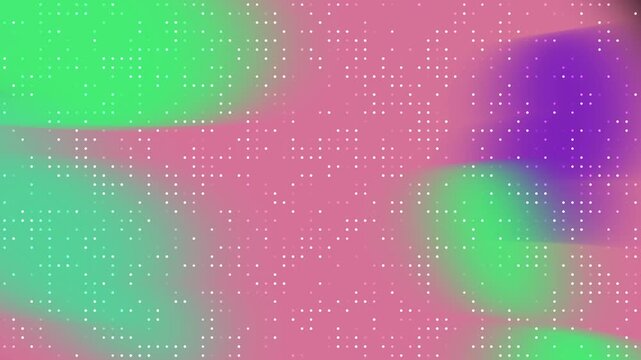 Vibrant fluid color morphing with pixelated grid overlay