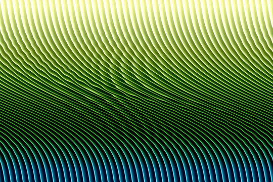 Abstract Green Wavy Line Pattern Gradient Background