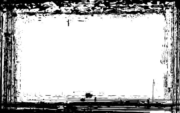 Grunge Border Frame. Vector Distress Frame.