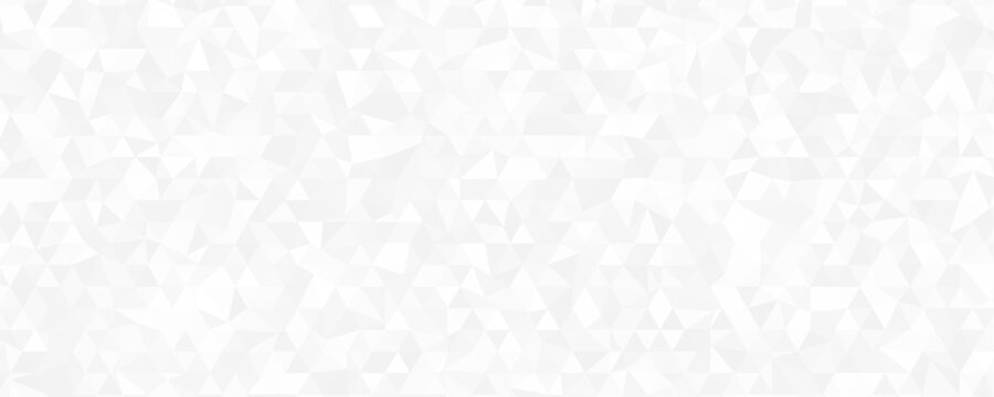 Background pattern, white geometric abstract polygon shape. Vector modern gray minimal mosaic tile, triangular diamond line.