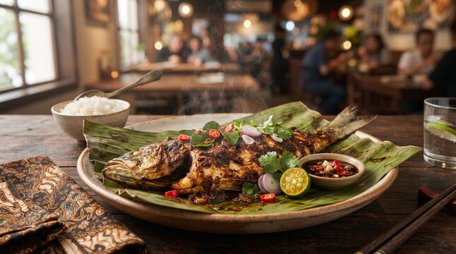 Malaysian Ikan Bakar Charcoal