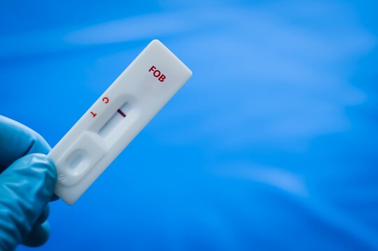 The sample of patient negative result for occult blood.