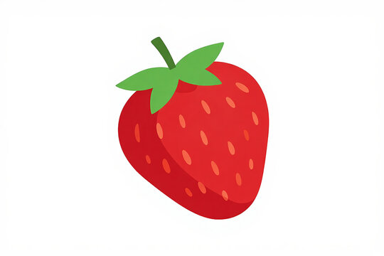 Juicy Red Strawberry Glistening with Morning Dew, Inviting Freshness and Natural Sweetness in Sunlit Garden