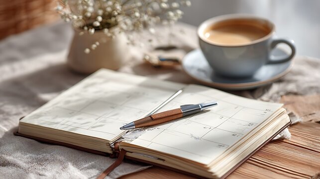 vintage, book, open, fountain, pen, coffee, cup, mug, wooden, desk, table, reading, study, writing, workspace, business, office, notebook, paper, page, literature, education, knowledge, journal, manus
