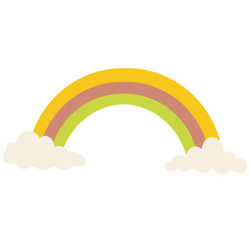 rainbow and clouds