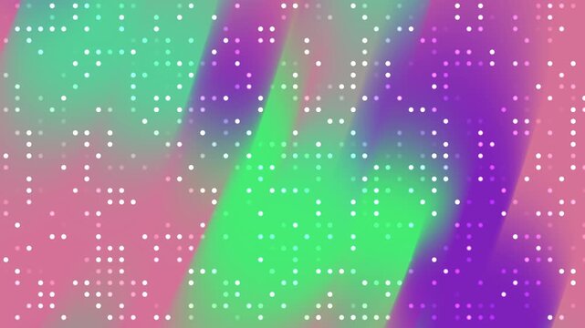 Dynamic fluid gradient background with glowing digital white dots